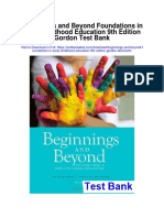 Beginnings and Beyond Foundations in Early Childhood Education 9th Edition Gordon Test Bank