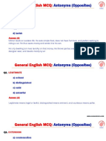 Top Antonyms PDF For SSC Banking Competitive Exams
