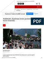 Hallstatt - Austrian Town Protests Against Mass Tourism - BBC News