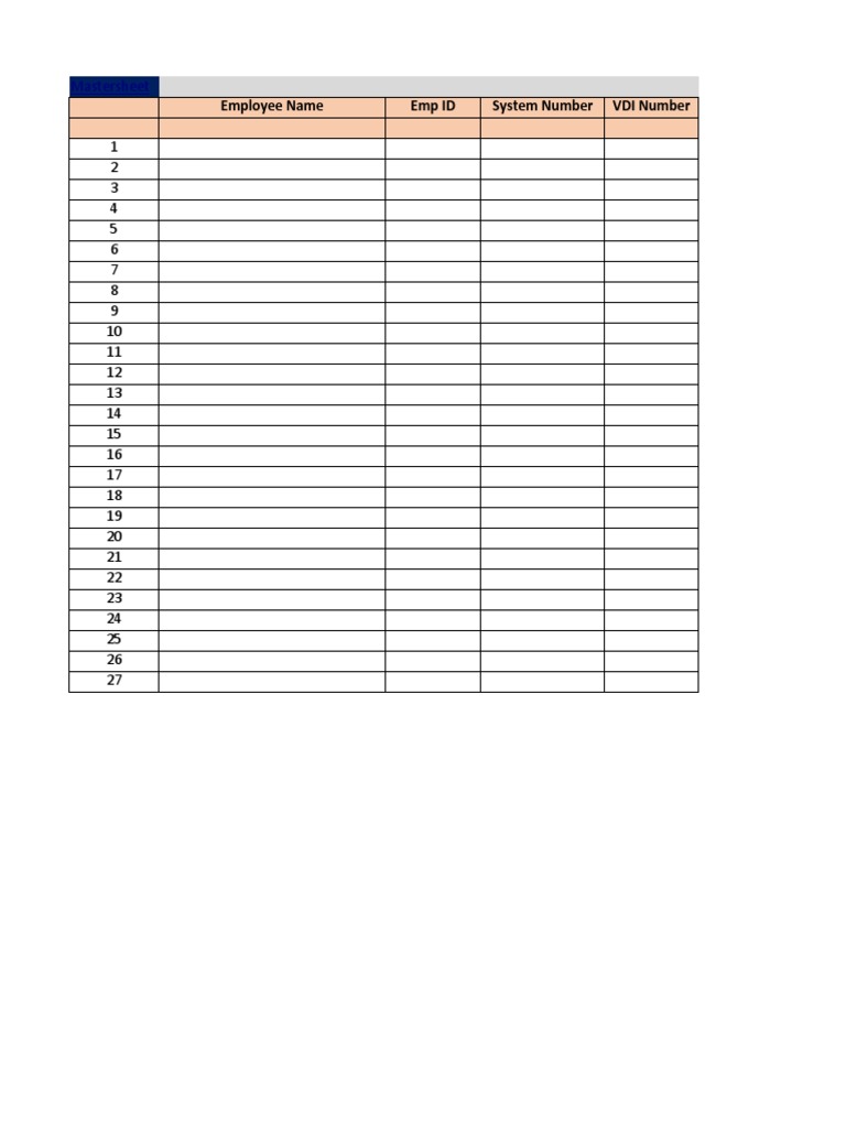 Employee Equipment and Contact Details | PDF