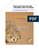 Biology Today and Tomorrow With Physiology 4th Edition Starr Test Bank
