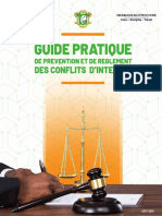 Guide Pratique de Prevention Et de Reglement Des Conflits D'interet