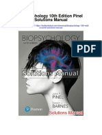Biopsychology 10th Edition Pinel Solutions Manual
