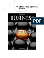 Business 11th Edition Pride Solutions Manual