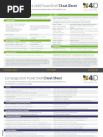 4D HyperV and Exchange 2016 Powershell Cheat Sheet