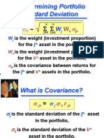 Determining Portfolio Standard Deviation