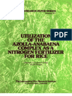 IRPS 11 Utilization of the Azolla-Anabaena Complex as a Nitrogen Fertilizer for Rice