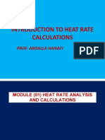 (1) MODULE (1) INTRODUCTION TO HEAT RATE CALCULATIONS
