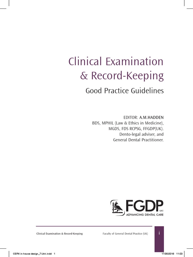 GOV ClinicalExaminationAndRecordKeeping3eFinalText PDF