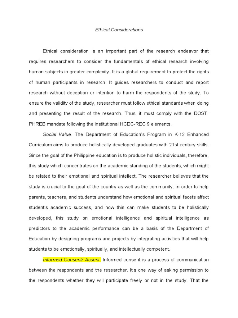 Ethical Considerations in Research | PDF | Informed Consent | Privacy