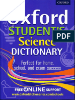 OXFORD STUDENT'S Science Dictionary (Perfect For Home, School and Exam Success) by Chris Prescott