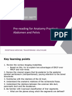 Pre-Reading For Anatomy Practical - Abdomen and Pelvis PDF