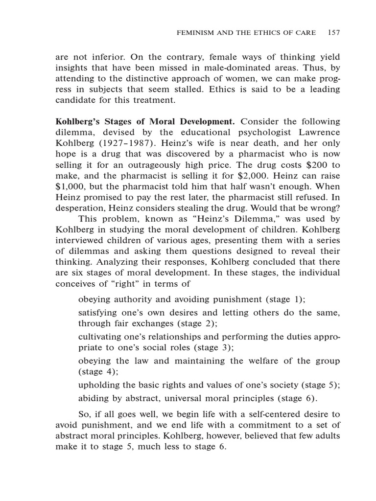 Kohlberg's Stages of Moral Development1 PDF Evolution Empathy