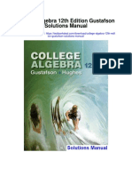 College Algebra 12th Edition Gustafson Solutions Manual