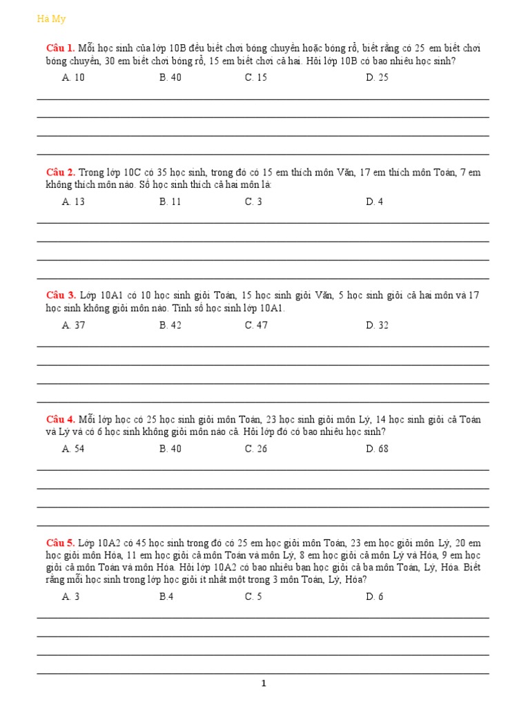 Toán 10 | PDF