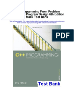 C Programming From Problem Analysis To Program Design 6th Edition Malik Test Bank