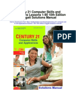 Century 21 Computer Skills and Applications Lessons 1-90-10th Edition Hoggatt Solutions Manual