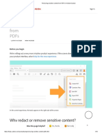 Removing Sensitive Content From PDFs in Adobe Acrobat