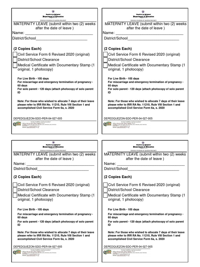 Maternity Leave PDF Miscarriage Reproductive Rights