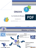 ONUVA-Corp Gestión de Riesgo Versión 01 - 2