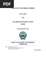 B.ed Syllabus