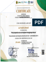 Certifikat Bencana