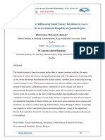 Exploring The Factors Influencing Saudi Nurses