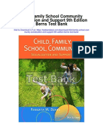 Child Family School Community Socialization and Support 9th Edition Berns Test Bank