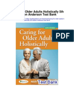Caring For Older Adults Holistically 5th Edition Anderson Test Bank