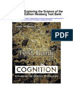 Cognition Exploring The Science of The Mind 7th Edition Reisberg Test Bank