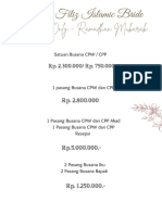 Pricelist Sewa Busana Only New2023 RMDHN