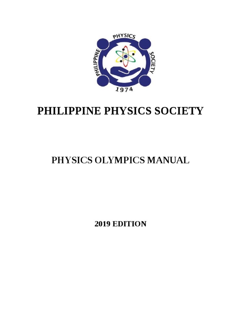 Philippine Physics Olympics Manual 2019 | PDF