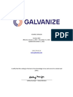 Galvanize Bootcamp Course Outline
