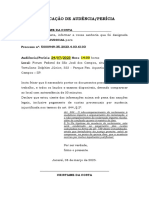 Modelo de Notificação de Pericia Judicial