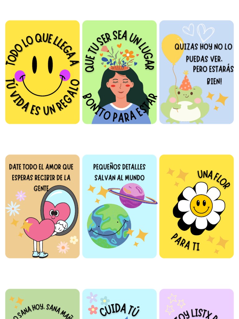 Tarjetas Con Frases Motivacionales | PDF, image size:768x1024
