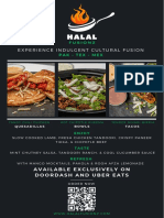 Graphic Design Flyer - Lubna Akram Mirza - Halal Fusions