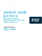 Modul Ajar Kimia: Kelas 10 / Fase (E) Peri Oktiarmi, S.PD, M.PD