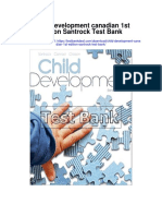 Child Development Canadian 1st Edition Santrock Test Bank