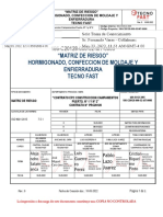 "Matriz de Riesgo" Hormigonado, Confeccion de Moldaje Y Enfierradura Tecno Fast