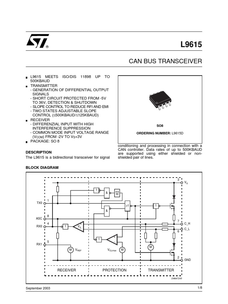 Can Bus Transceiver Interference