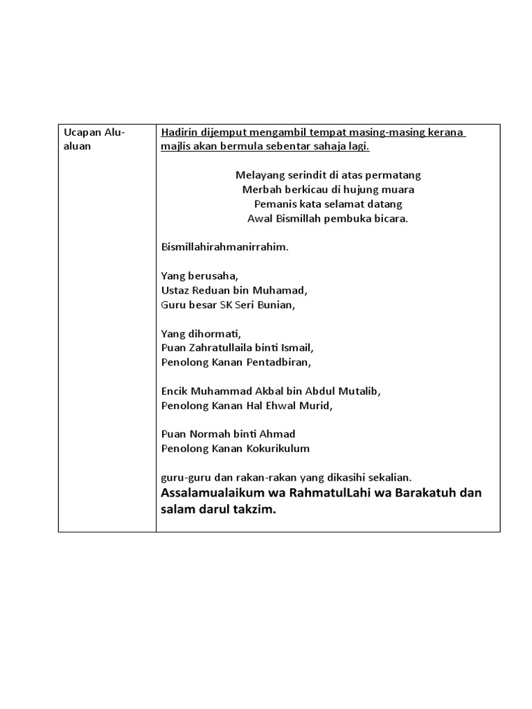 Teks Mc Kempen Galakan Membaca Pdf