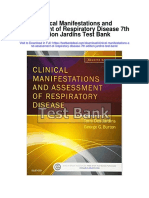 Clinical Manifestations and Assessment of Respiratory Disease 7th Edition Jardins Test Bank