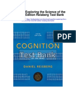 Cognition Exploring The Science of The Mind 5th Edition Reisberg Test Bank