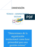 Dimensión Técnico-Administrativa de Las y Los Directores