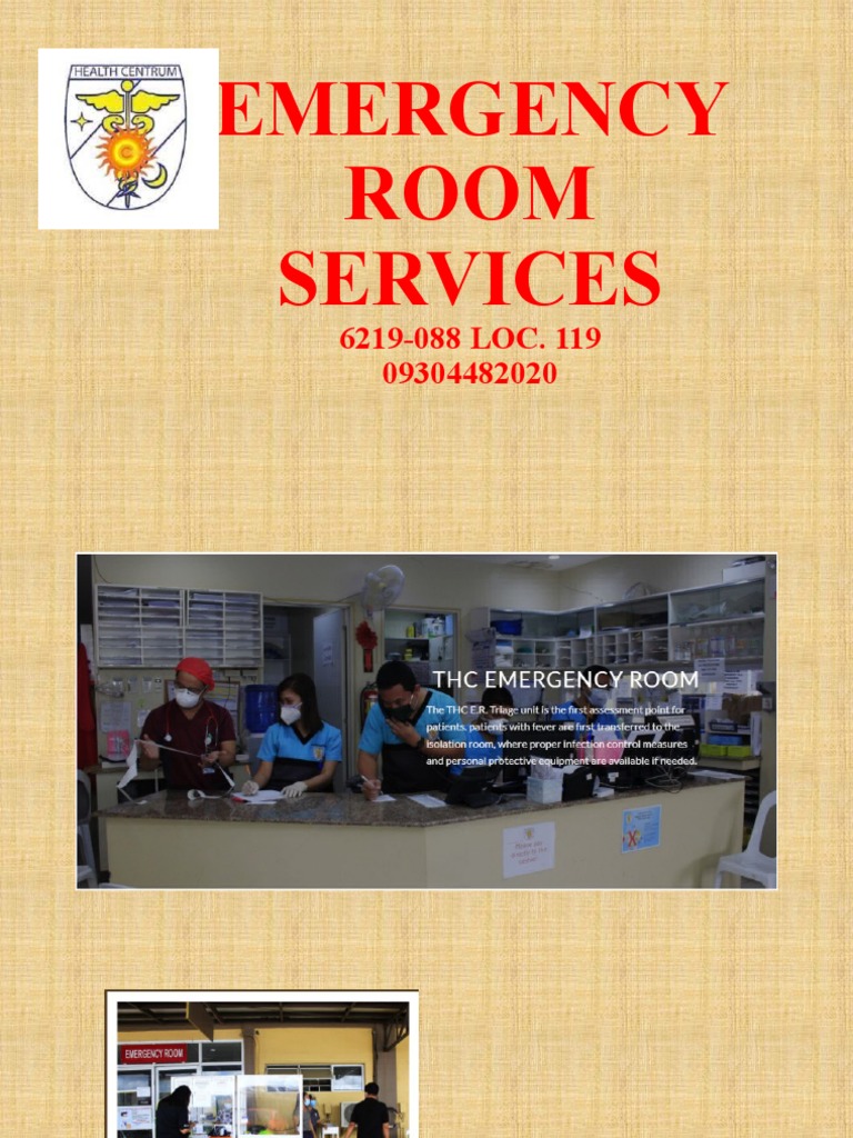 Emergency Room Services Overview | PDF