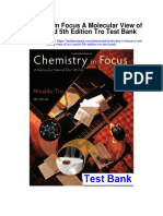 Chemistry in Focus A Molecular View of Our World 5th Edition Tro Test Bank