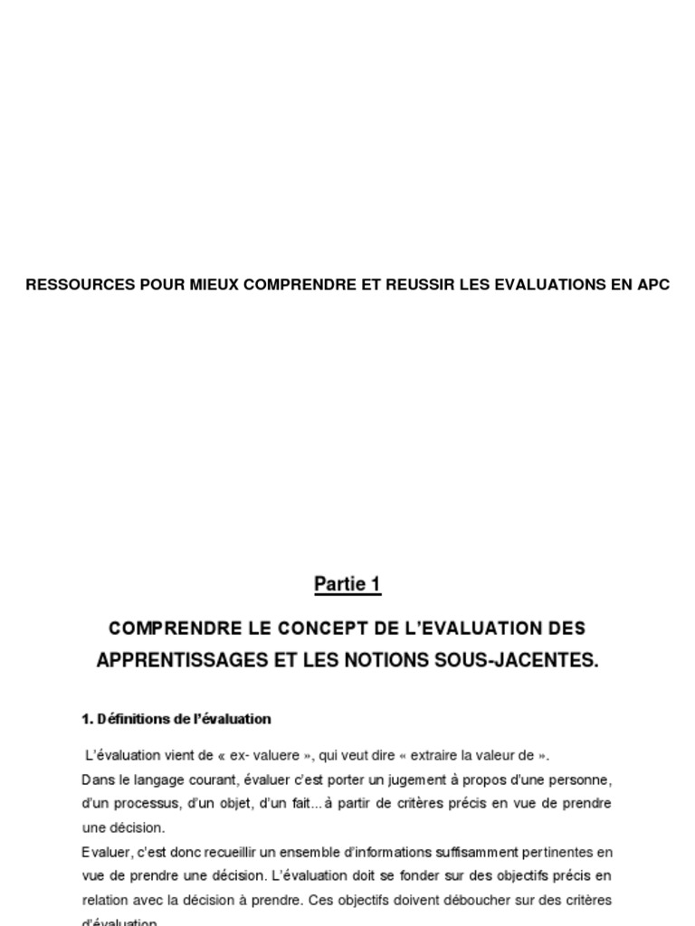 APC Doc | PDF | Apprentissage | Pédagogie