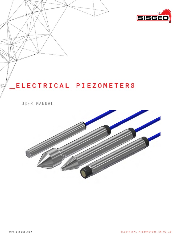 Electrical piezometers en 02 17 pdf filtration electrical
