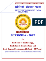 Curricula 2022 - B.Tech, B.Arch and Dual Degree Programmes