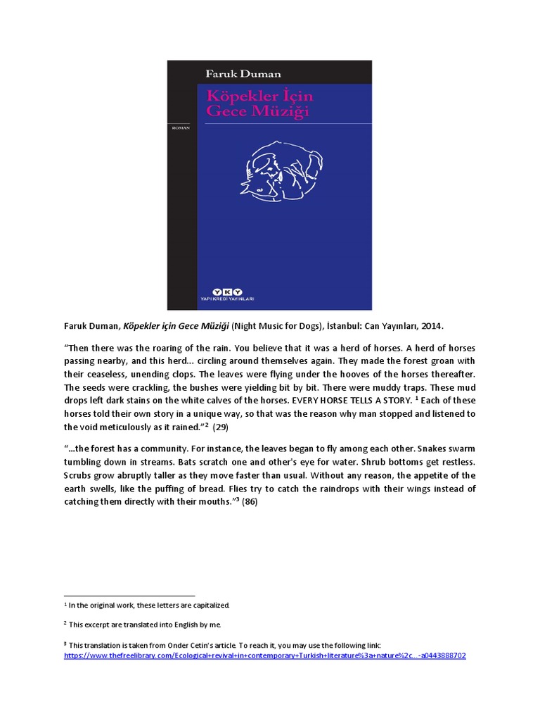 Night Music For Dogs Memory and Anthropocene PDF